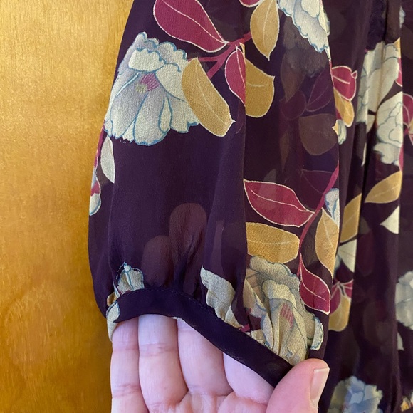 Anthropologie Moulinette Soeurs Top Floral Silk 4 - Picture 6 of 10